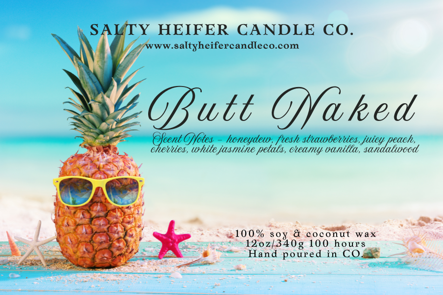 Butt Naked Candle 12oz