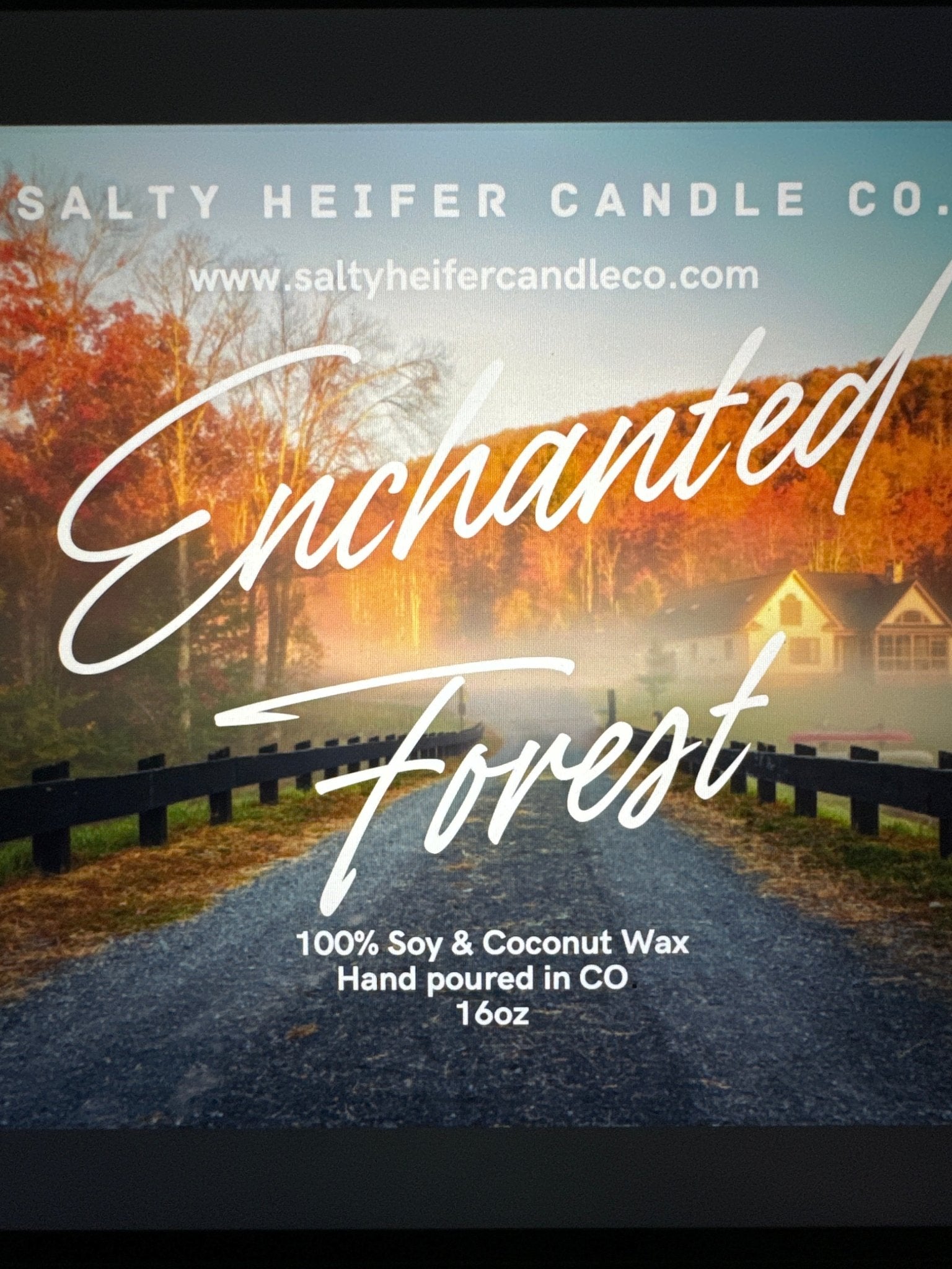 Enchanted Forest Candle Wood Wick - Salty Heifer Candle Co LLC