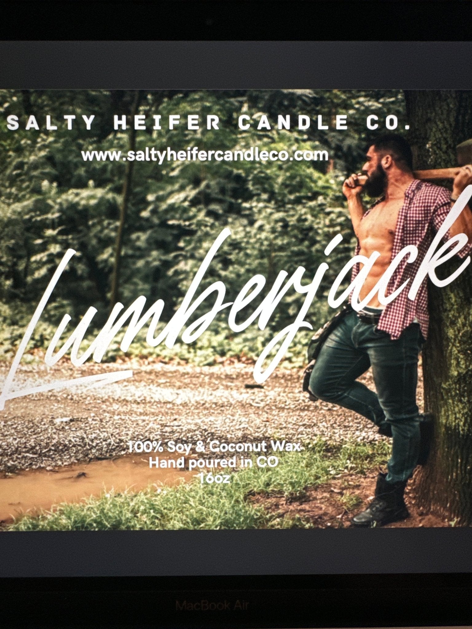 Lumberjack Candle Wood Wick - Salty Heifer Candle Co LLC