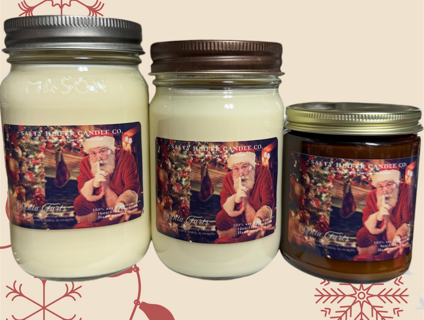 Santa Farts Candle