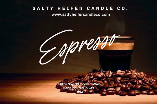 Espresso Candle Wood Wick - Salty Heifer Candle Co LLC