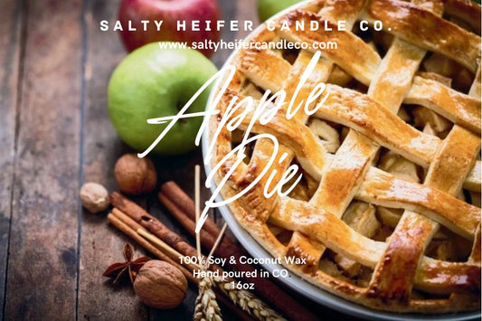 Apple Pie Candle Wood Wick - Salty Heifer Candle Co LLC