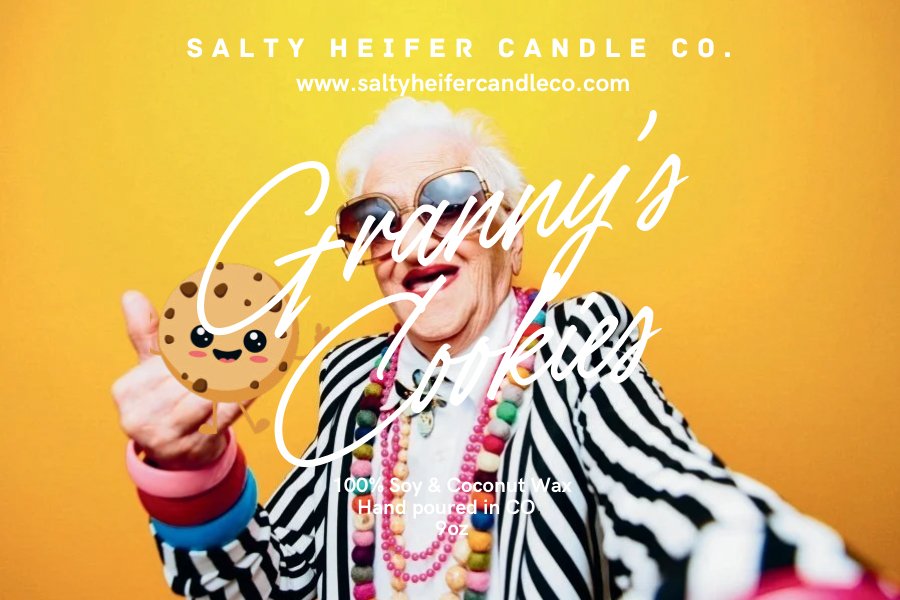 Granny’s Cookies Candle Wood Wick - Salty Heifer Candle Co LLC