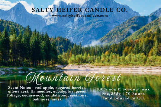 Mountain Forest Candle Crackling Wood Wick