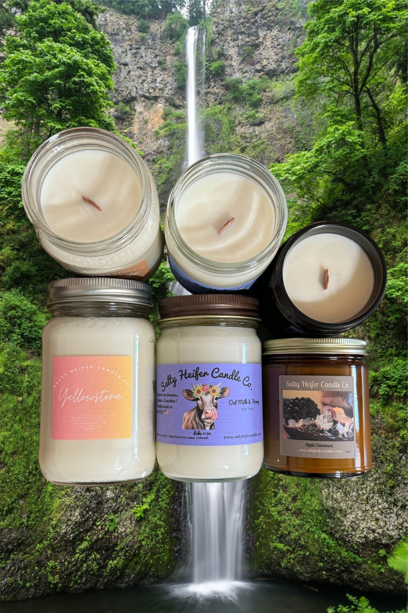 Sandalwood Candle Wood Wick - Salty Heifer Candle Co LLC