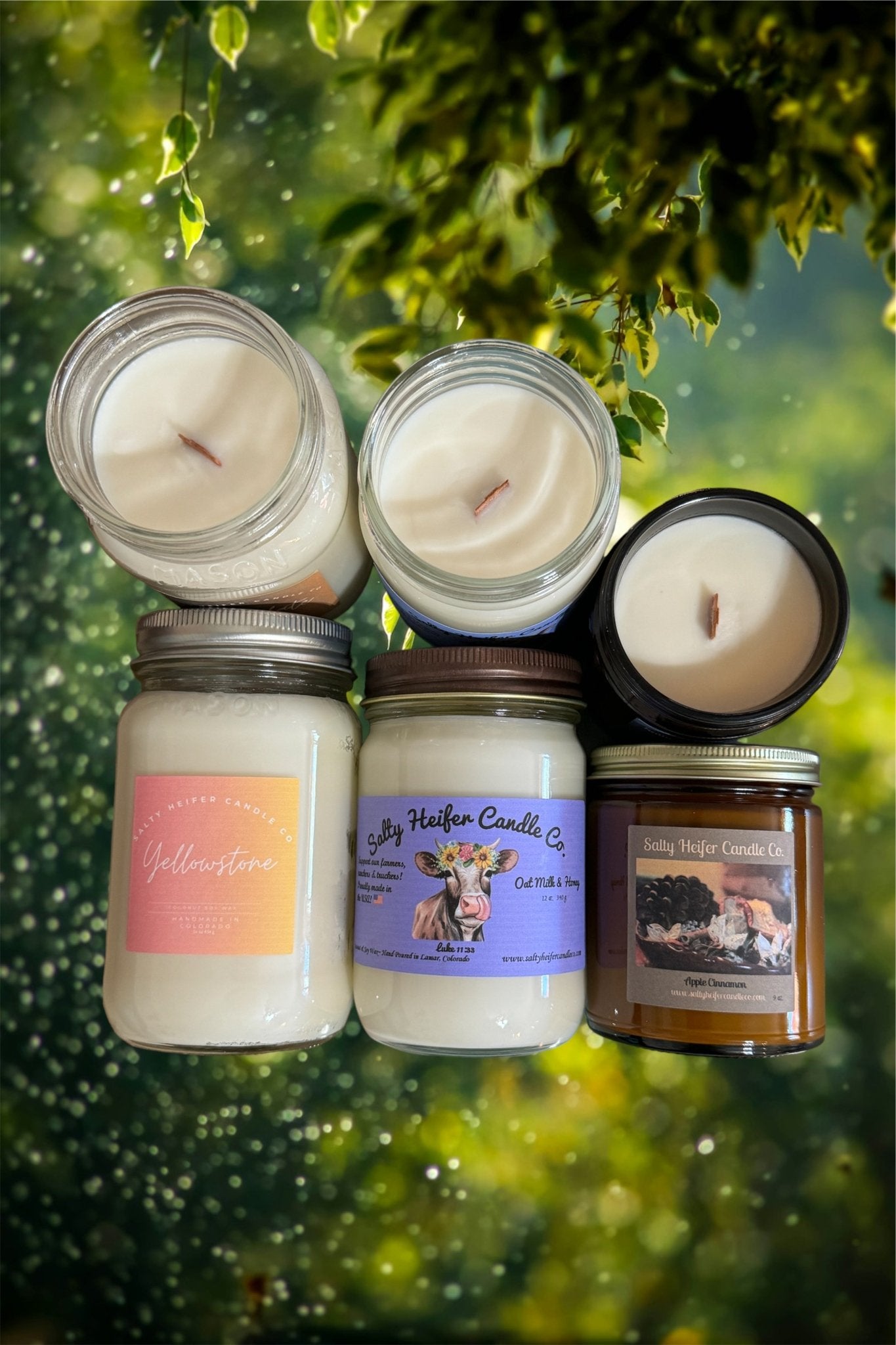 Yellowstone Candle Wood Wick - Salty Heifer Candle Co LLC