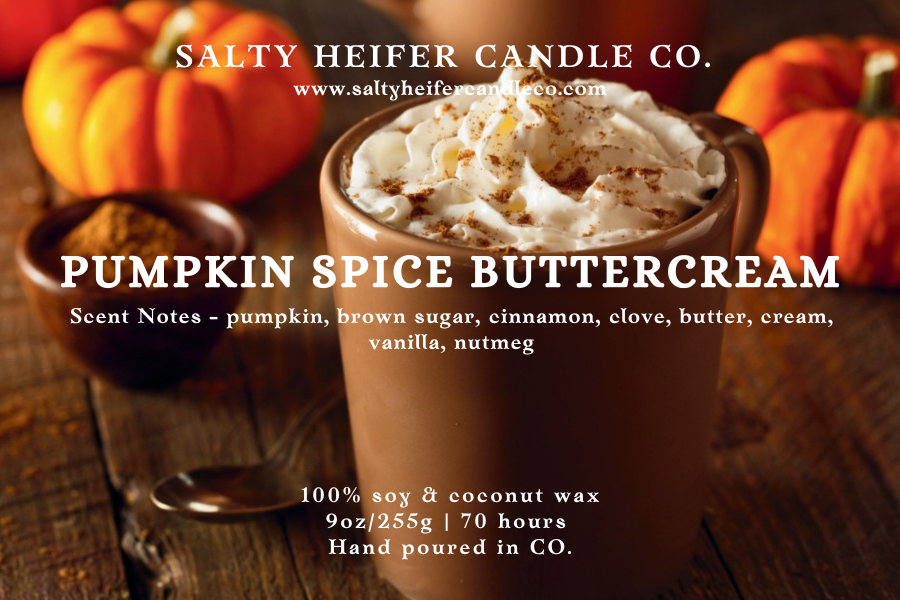 Pumpkin Spiced Buttercream Candle