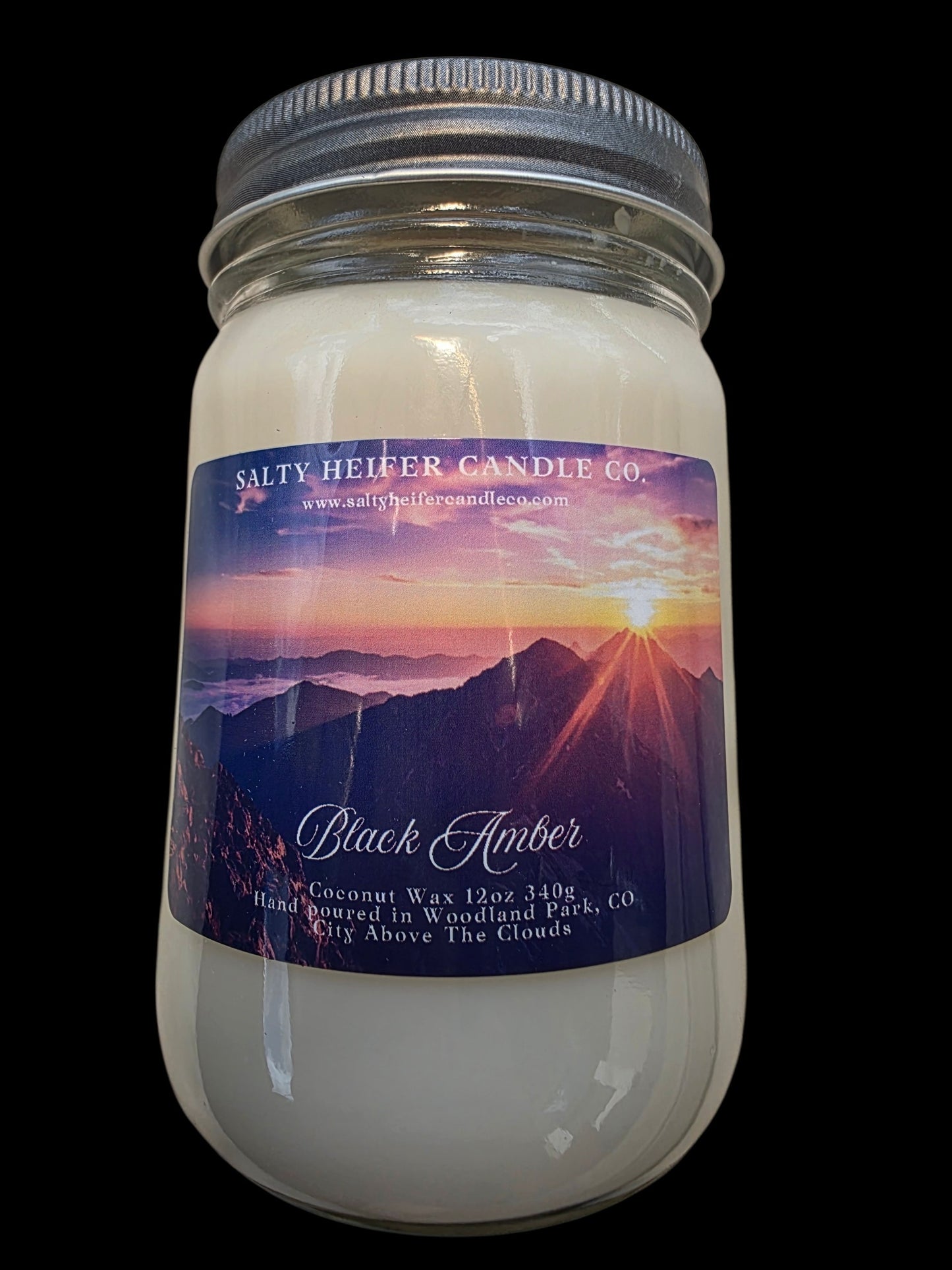 Black Amber Candle 12oz