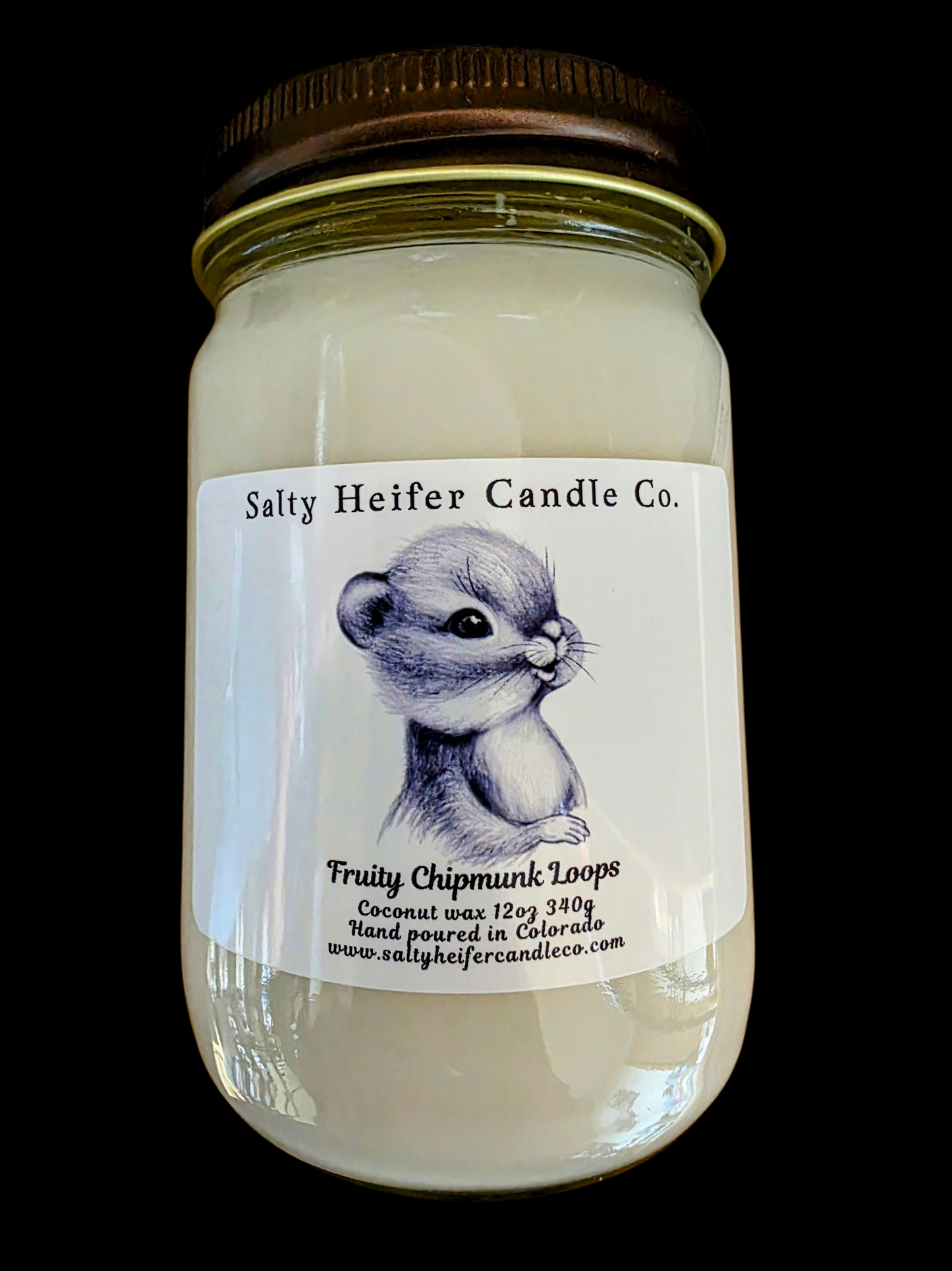 Fruity Chipmunk Loops Candle 12oz Cabin Series