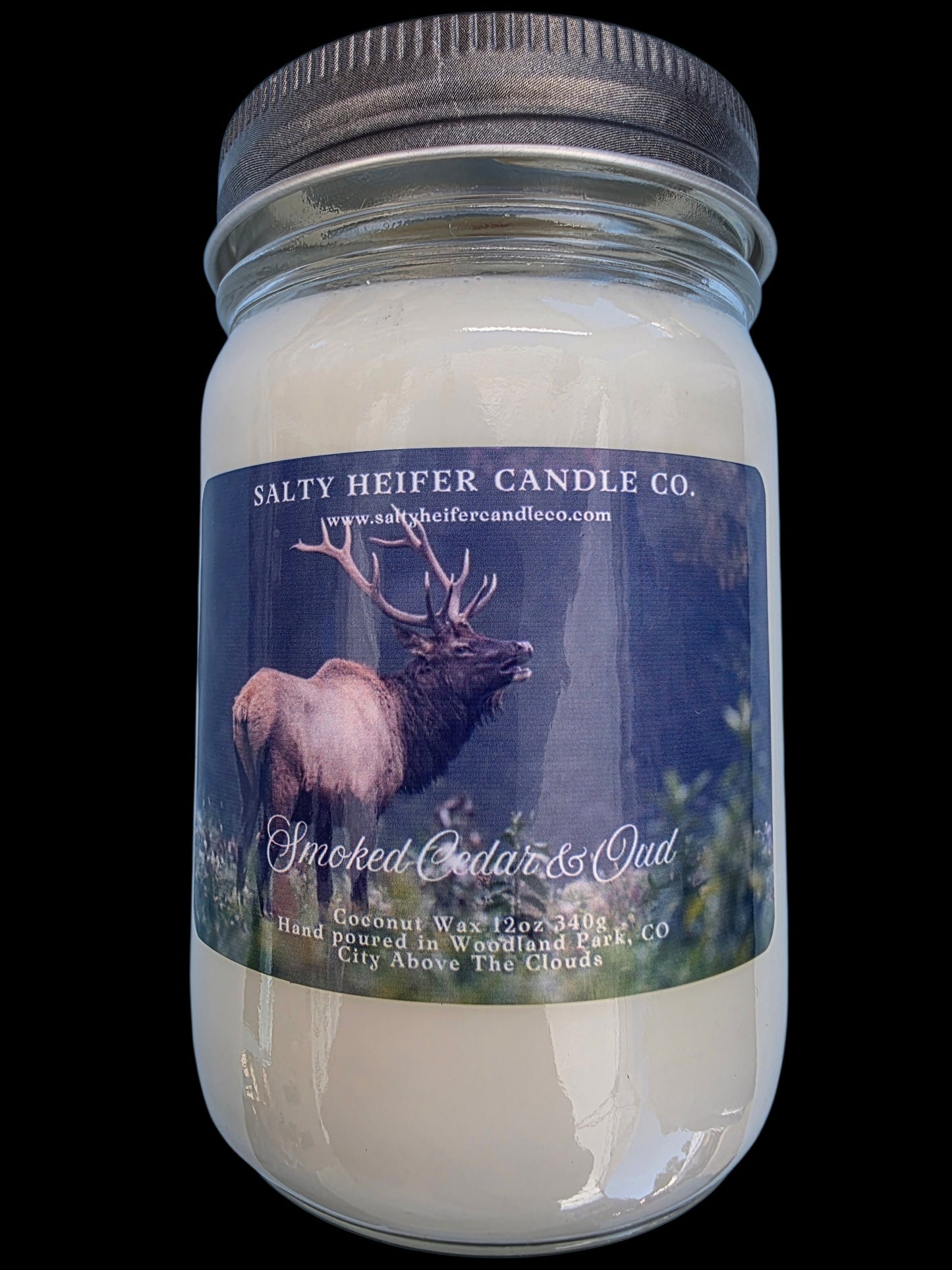 Smoked Cedar & Oud Candle 12oz