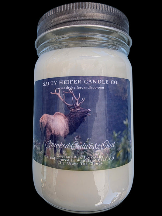 Smoked Cedar & Oud Candle 12oz