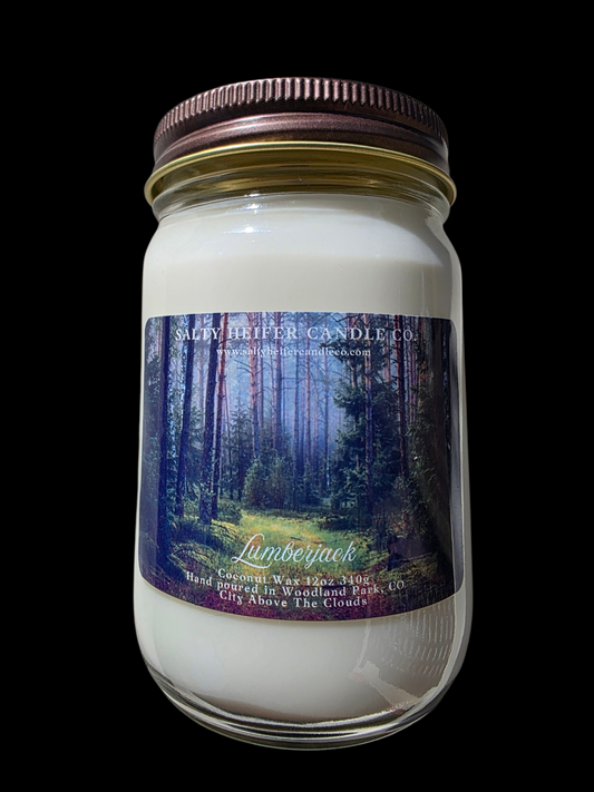 Lumberjack Candle Wood Wick 12oz