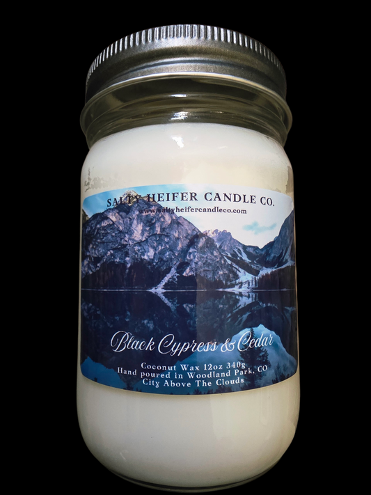 Black Cypress & Cedar Candle 12oz