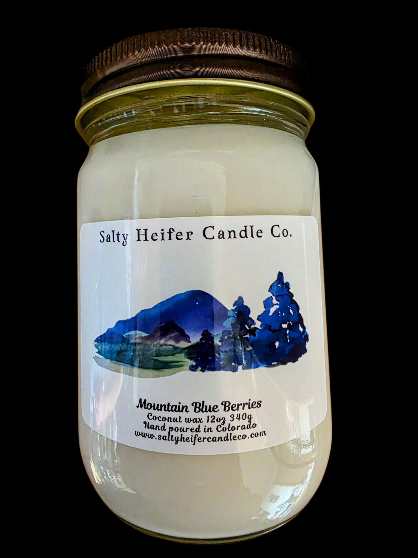 Mountain Blue Berries Candle 12oz Mountain Series
